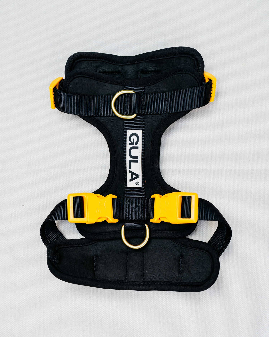 GULA DOG CARE - Dog Harness - Black & Yellow